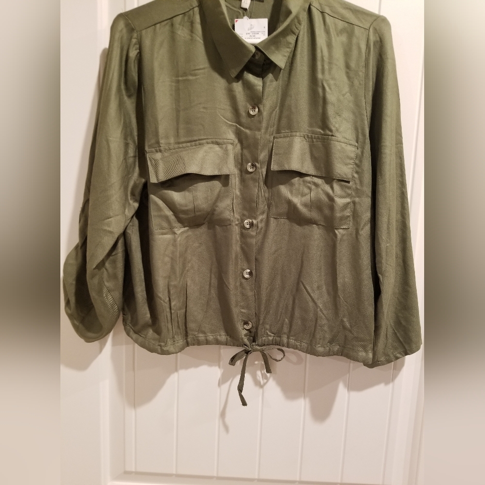 Olive Green Blouse